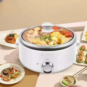대용량전기냄비 샤브샤브냄비 핫팟 전골냄비 멀티쿠커 압력 구이 여행용 찜기 분리형