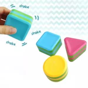 도형쉐이크 돌지난 아기 장난감 악기 리듬 쉐이크 네모