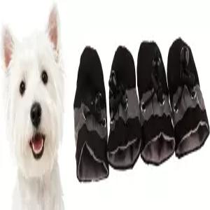 게이브피쉬 미끄럼 방지 개 양말 신발 조절 가능한 드로스트링 부츠 발 보호대 소형 반려동물용 고양이