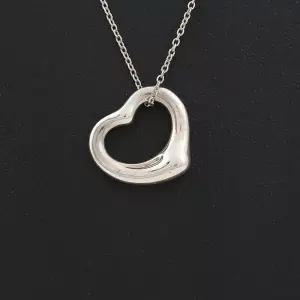 [구구스]중고명품 티파니 실버 오픈하트 목걸이 (NO 10361970)
