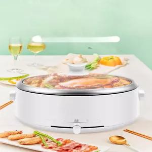 전기냄비 다용도 만능 전골 스테인리스 기숙사 내뚜껑 찜기 다기능 쿠커 요리