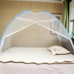 화이바 텐트 캐노피 침대 원터치 사각 모기장 120x200cm  [mW38C284]