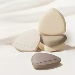 대왕 쿠션 퍼프 10개입 쫀득 밀착 모찌 두꺼운퍼프 휴대용 케이스