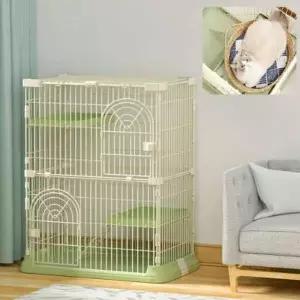 고양이 케이지 2단 철장 펜스