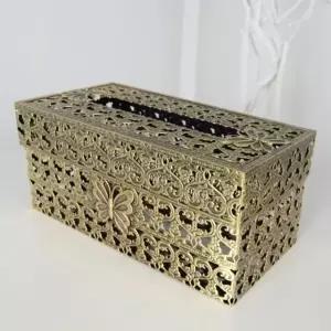티슈케이스골드 퀸즈 정리박스 엔틱 수납용품 라이프바스켓 공간박스  [mW6D2C61]