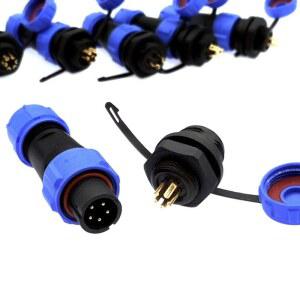 SP1310 SP1312 방수 커넥터 SP13 2핀 3핀 4핀 5핀 7핀 9핀 6핀 IP