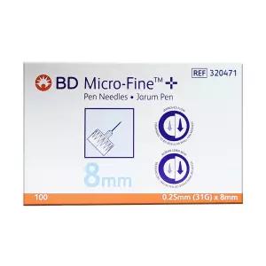 BD 펜니들 8mm 100개 인슐린 주사침 주사바늘 사용기한 27년5월