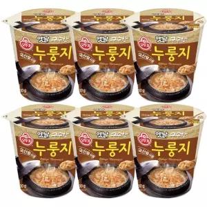 오뚜기 작은컵 옛날 구수한 누룽지 30gx6개