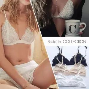 플라워 레이스 브라렛 캡내장