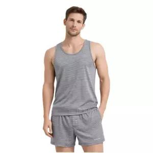 [롯데백화점]보디가드 (95-110)신축성 좋은 그레이 스트라이프  남성 런닝트렁크 세트 BGMRB681BGMTB681