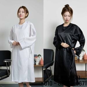 미용실 헤어드레싱 가운 긴 소매 로브 이발 작업복 유니폼 커팅 케이프 스목