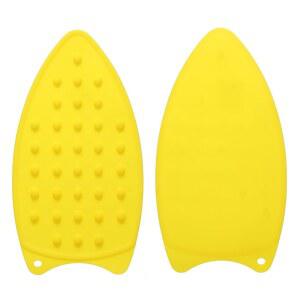 하핑턴 2개 옐로 스팀 보드용 컴팩트 받침대 매트 다림질 다용도 실리콘 다리미 내열 매트
