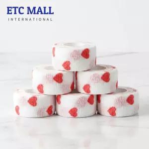 이티씨몰 자가점착 스포츠 압박 붕대 테이프 패턴 코반 탄력붕대 자가접착 밴드 반려동물 손가락 그립 일회