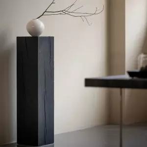 원목전시다이 작품 스툴 90cm 박스 촬영 흑탄화 상품 좌대 85X85 디스플레이