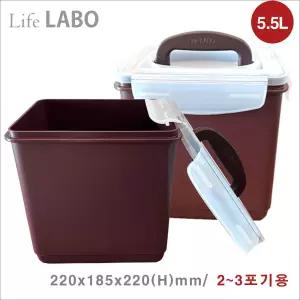 라이프 라보 Life LABO 더 튼튼한 김치통 딤채냉장고 사용가능 5.5L, 1개
