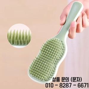 바나나 잎 모양 롱 헤어 플러피 스타일링 스트레이트 빗 홈 마사지 여성용 특수 에어백 쿠션 실용적인 신제