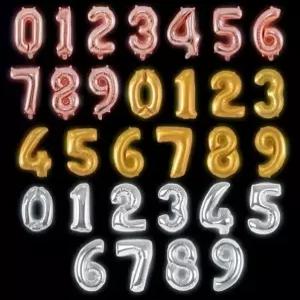 조카 돌잔치 선물 첫돌 백일 잔치 파티 용품 축하 숫자은박풍선(소)