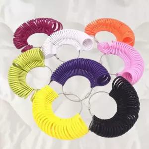 반지호수재기 플라스틱 링게이지 반지호수 손가락 사이즈 6개