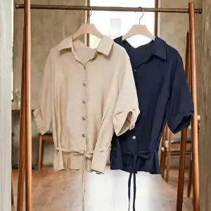 [다잇템] 여자 린넨혼방 환절기 SS 쿨링 빅사이즈 셔츠