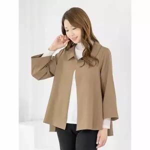 [하프클럽/모슬린]엄마옷 자켓 정장 카라 망토 무지 A라인 MQG126731 마담 미시