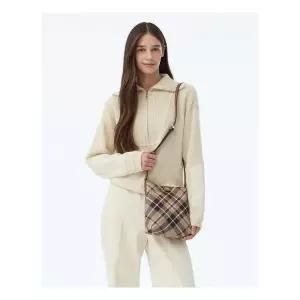 닥스 액세서리 여성 24FW 스테디셀러 브라운 체크 가죽 크로스백 WCBA4F686W2