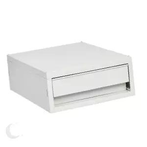 책상위 문구류 보관 서랍식 수납함 화이트 플라스틱 사무실 책상 정리 수납용품