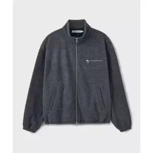 BRANDED CITY FLEECE ZIP-UP JACKET [CHARCOAL] 2066978