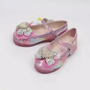 [셀러허브 1]글로시 하트장식 LED 반짝이 여아공주구두 (47568133)