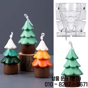 DIY 크리스마스 트리 양초 몰드 두 개의 꽃잎 클램핑 3D 비누 아크릴 플라스틱 홈 장식 공예 선물