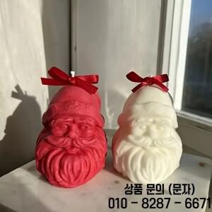 DIY 양초 만들기 금형 산타클로스 머리와 수염 모자 크리스마스 홈 장식 파티 공예 도구