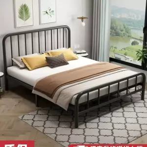 철제 침대프레임 골드 구조 내구성 강한 싱글 더블 금속침대 견고한 프레임