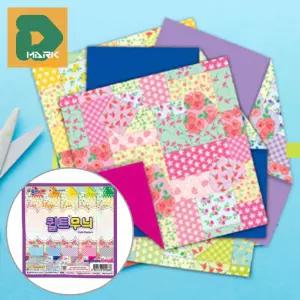 무늬색종이 20개 취미 꾸미기 종이 창작 아동 학생 공예 오리기 학습 퀼트 만들기 접기 도안 행사 유치원