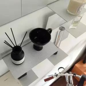 스텐 벽선반 3단 모듈 비초에 선반 벽걸이 소형A 철제 606 시스템