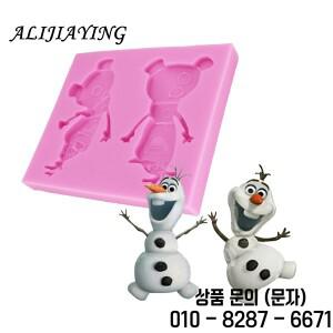 DIY 크리스마스 눈사람 실리콘 금형 D0165 냉동 퐁당 케이크 웨딩 파티 장식 도구 주방 오븐용 접시 요리 1