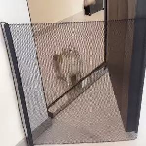 안전문 슬라이드 가림막 반자동 공간분리 안전망 길이조절 세트