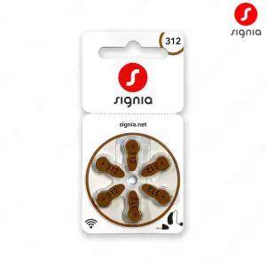 시그니아 보청기 배터리 밧데리 312A 6알 1개