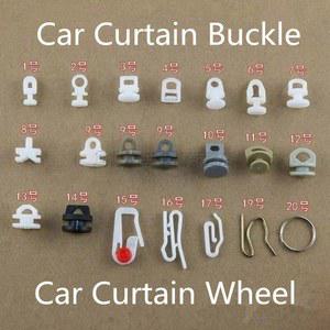 10Pcs 자동차 커튼 범용 도르래 버튼 클립 버스 슬라이딩
