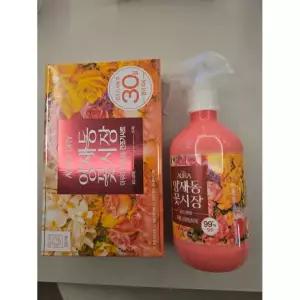 [N단독구성] 아우라 퍼퓸캡슐 건조기시트 양재동꽃시장 80매 + 퍼퓸캡슐 탈취제 490ml