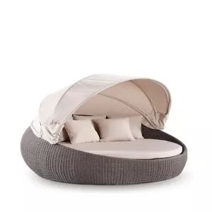 방갈로 호텔 카바나 야외용 라탄 리조트 수영장 해변 파고라 원형침대