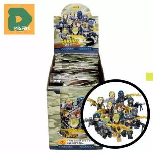 창의력용 군인피규어 24p 조립용 완구용 장난감블럭 피규어 만들기 블록 장난감