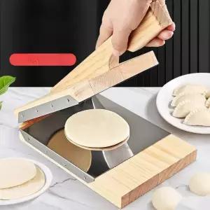 만두피기계 제면기 반죽 수동 누름판 우드 누르기