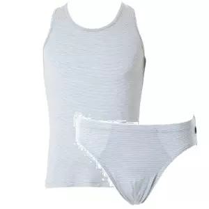 [롯데백화점]와코루 (런닝+삼각팬티)수입 마이크로모달 멜란스판 남성속옷세트(WMV2446R/WMP2446P)