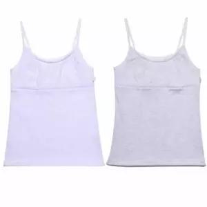 주니어 데일리 끈 런닝 브라 나시탑 패드 일체형 브라캡 나시