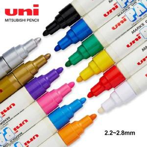 일본 UNI 페인트 마커 라운드 헤드 영구 PX-20 2.2-2.8mm POSCA 아크릴 방수 페인팅 그래피티 사무용품