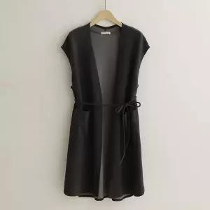 [하프클럽/엘리시아]버일 포켓 로브 하프 베스트