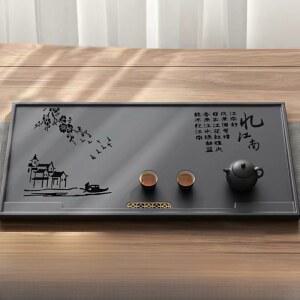 합성 블랙 스톤 트레이 사무실용 세트 배수 심플 가정용 거실 테이블