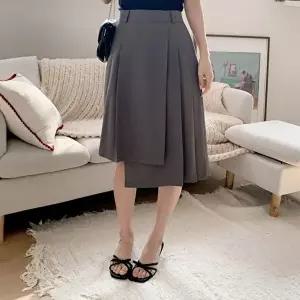 [옷자락]여성 사무실 패션 하객 드레스 언발란스 스커트