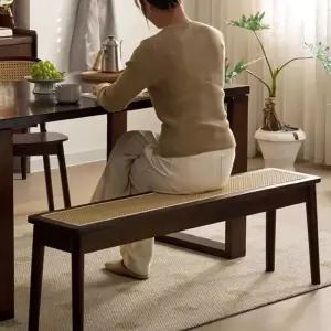 나무벤치 라탄 우드 의자 원목 인테리어 식탁 식탁의자 나무