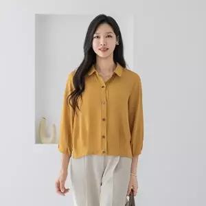 [마담4060]엄마옷 마담4060 블라우스 중년여성 데일리 [클래씨마담]카라핀턱 -YBL2603040-