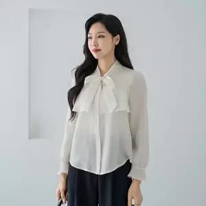 [마담4060]엄마옷 마담4060 블라우스 중년여성 데일리 [클래씨마담]리본프릴 -YBL2603038-